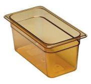 Cambro 36HP150 H-Pan 1/3 X 6" Amber 2pu271 CAMB-36HP150