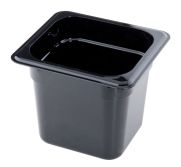 Cambro 66CW110 Food Pan-Black 1/6 X 6" CAMB-66CW110