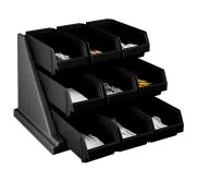 Cambro 9RS9110 Organizer 9-Bin (Black) on 0004 CAMB-9RS9