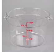 Cambro RFSCW12135 Container 12 Qt Round (Clr) On0091 CAMB-RFSCW12