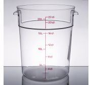 Cambro RFSCW22135 Container 22 Qt Round (Clear) CAMB-RFSCW22