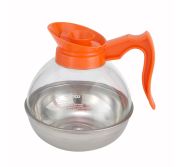 Winco CD-64O Coffee Decanter S/S Bottom (Orange), decaf WINC-CD-64O