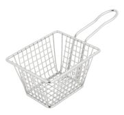 Winco FBM-544T Serving Basket S/S Rect. 5"lx4"wx4"h WINC-FBM-544T