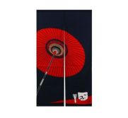 Fuji Noren - Red Umbrella 33.5" X 59" FUJM-PCOS-41