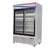 Atosa Refrigerator, 2-Sliding-Glass Door 54.4" W, 45 Cu ft, 115V ATOSA-MCF8709GR