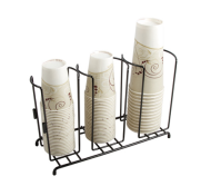 San Jamar Cup & Lid Organizer, 3 STacks SANJ-C8003WF