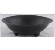 Kitchen Melamine Inc. 2857 Bowl 5-3/4`` Black 20/120 KMI-2857