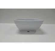 Kitchen Melamine Inc. 8280 Square Bowl 4.5``x2``h White 6/48 KMI-8280