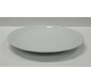 Kitchen Melamine Inc. 3022 Wave Rim Plate 11`` White 6/36 KMI-3022
