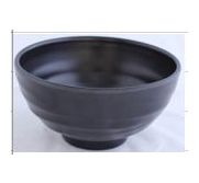 Kitchen Melamine Inc. LBW055S Bowl 5.5" Swirl Black 6/72 KMI-LBW055S
