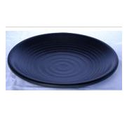 Kitchen Melamine Inc. LJP008 Plate Round 8" Black 12/72 KMI-LJP008