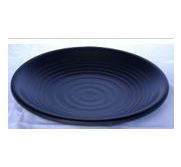 Kitchen Melamine Inc. LJP010 Plate Round 10" Black 12/48 KMI-LJP010