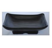 Kitchen Melamine Inc. LJP6038 Sauce Dish 2.5`` X 4`` Black 12/192 KMI-LJP6038