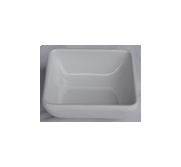 Kitchen Melamine Inc. LKP08028W Square Dish 2.8" White 384/Cs KMI-LKP08028W