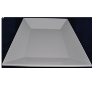 Kitchen Melamine Inc. LWB-300T Plate Square 12`` White 5/20 KMI-LWB-300T