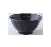 Kitchen Melamine Inc. SK716 Rice Bowl, 8oz4-3/4" Black 12/48 KMI-SK716