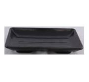 Kitchen Melamine Inc. SK727 Rectangular Plate7-1/2"x5" Black 12/48 KMI-SK727