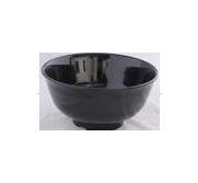 Kitchen Melamine Inc. SK758 Ramen Bowl 23oz.6-1/2" Black 6/24 KMI-SK758