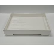 Kitchen Melamine Inc. TG003W Plate Deep 11"x9" White 5/10 KMI-TG003W