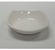 Kitchen Melamine Inc. US5231 IVORY Square Plate Ivory 3-1/2" 12/324 KMI-US5231