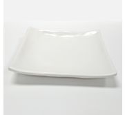 Kitchen Melamine Inc. WT4414W Square Plate 5`` White 12/96 KMI-WT4414W