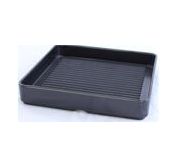 Kitchen Melamine Inc. YG140100 Plate Deep 7-3/4"x7-3/4"black 6/48 KMI-YG140100
