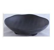 Kitchen Melamine Inc. YG140125 Plate 5.5" Black 10/120 KMI-YG140125