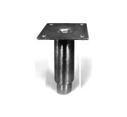 Gsw FT-SS6 Leg S/S 6" Plate-Mount LEG-SS-6-PM