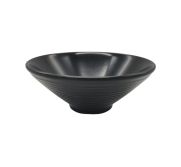 Kitchen Melamine Inc. LJB007 Bowl 7" Dia Black 6/48 KMI-LJB007