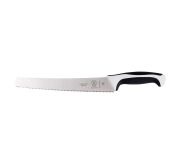 Mercer Culinary M23210WBH Millennia Bread Knife, 10", Wide, Wavy Edge, White Non-Slip Santoprene MERCE-M23210WBH
