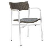 Mingja 591 Chair Alum. W/Pvc Wicker MJI-591