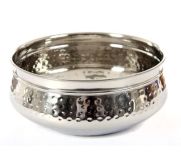 Moka Wholesales MD-3724 Bowl Hammered S/S 7.5" 57oz MOKA-MD-3724