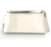 Moka Wholesales TR-3968 Platter Square 8" Hammered MOKA-TR-3968