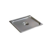Thunder Group 607120C Cover 1/2 Size Solid S/S PANLID-SS-1/2-S