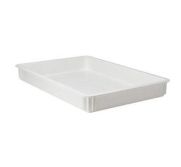 Winco PL-3N Pizza Dough Box, 25-5/8" X 18" X 3-1/4", Bpa Free, White PIZZA-DOUGH-BX