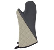 San Jamar 810CM17 Oven Mitt 17" (Black/Tan) Non-Slip SANJ-810CM17