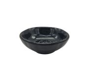 Kitchen Melamine Inc. SK723 Black Sauce Dish 3.5" 2 Oz. 12/96 KMI-SK723B