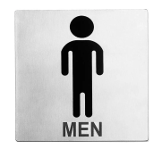 Tablecraft B10 Sign S/S "men Restroom" TABL-B10