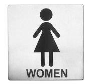 Tablecraft B11 Sign S/S "women Restroom" TABL-B11