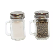 Tablecraft C170-12 Mini Mason Salt & Pepper Shaker 1.5 Oz 12/Pack TABL-C170-12