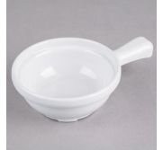 Thunder Group CR305W Soup Crock W/Handle 10 Oz White TARH-CR305W