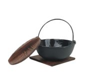 Thunder Group IRPA004 Shabu Shabu Bowl Set Cast Iron TARH-IRPA004