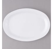 Thunder Group NS512W Platter 12" Oval Narrow Rim-White TARH-NS512W