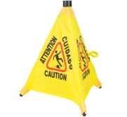 Thunder Group PLFCS330 Floor Sign "caution" -Yellow TARH-PLFCS330