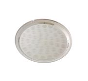 Thunder Group SLCT310 Serving Tray, 10" Dia., Round, Stainless Steel TARH-SLCT310