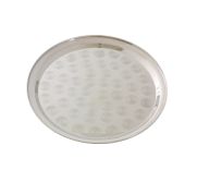 Thunder Group SLCT312 Serving Tray, 12" Dia., Round, Stainless Steel TARH-SLCT312