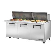 True TSSU-72-30M-B-ST-HC Cold Table 72" 30-Pan Mega, Hydrocarbon TRUE-TSSU-72-30MB-ST-HC
