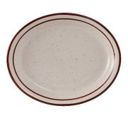 Tuxton China TBS-013 Oval Platter 11-1/2'' (Bahamas) TUXT-TBS-013