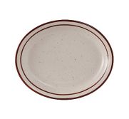 Tuxton China TBS-014 Plate Oval 13-1/4'' TUXT-TBS-014