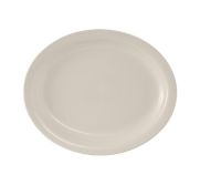 Tuxton China TNR-014 Oval Platter 13-1/4'' TUXT-TNR-014